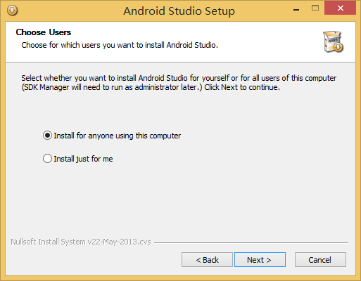 Android Studio Install